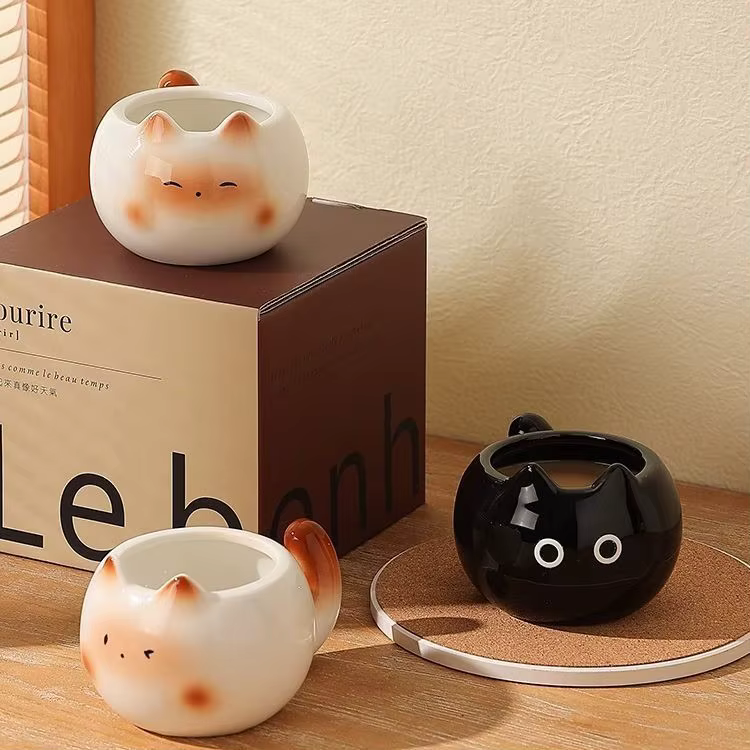 Mug en céramique chat siamois mignon
