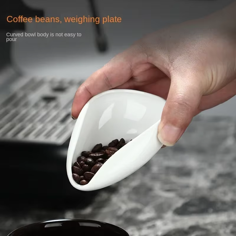 Cuillère à grains de café en céramique de qualité supérieure
