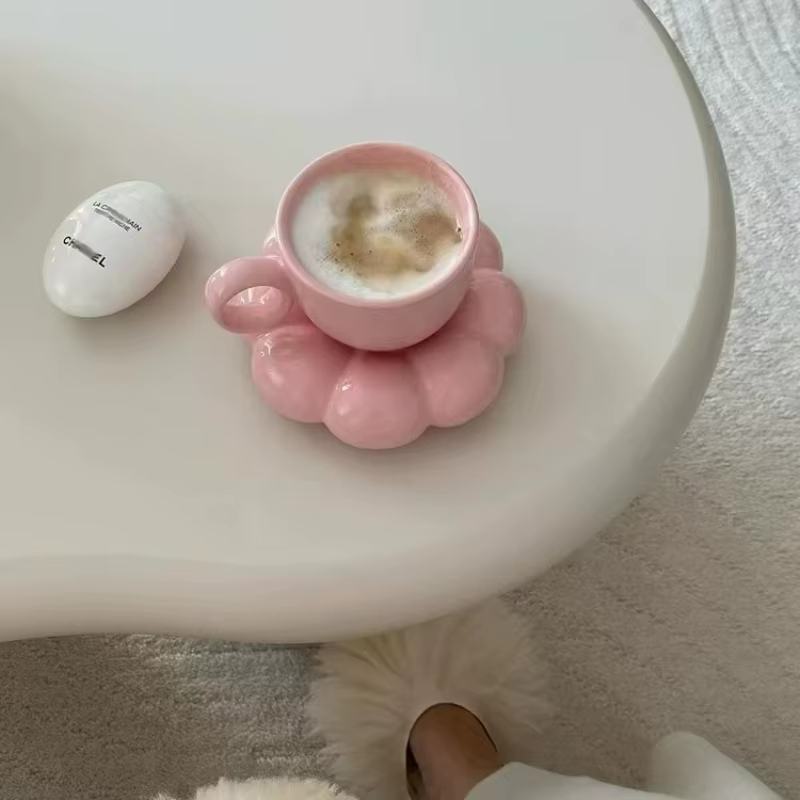 Ensemble d'assiettes de tasse à café en céramique