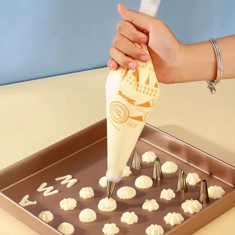 Sacs à pâtisserie jetables, 100 pièces, équipement de confiserie, accessoires de pâtisserie et de boulangerie, outils de boulangerie pour gâteaux rouges