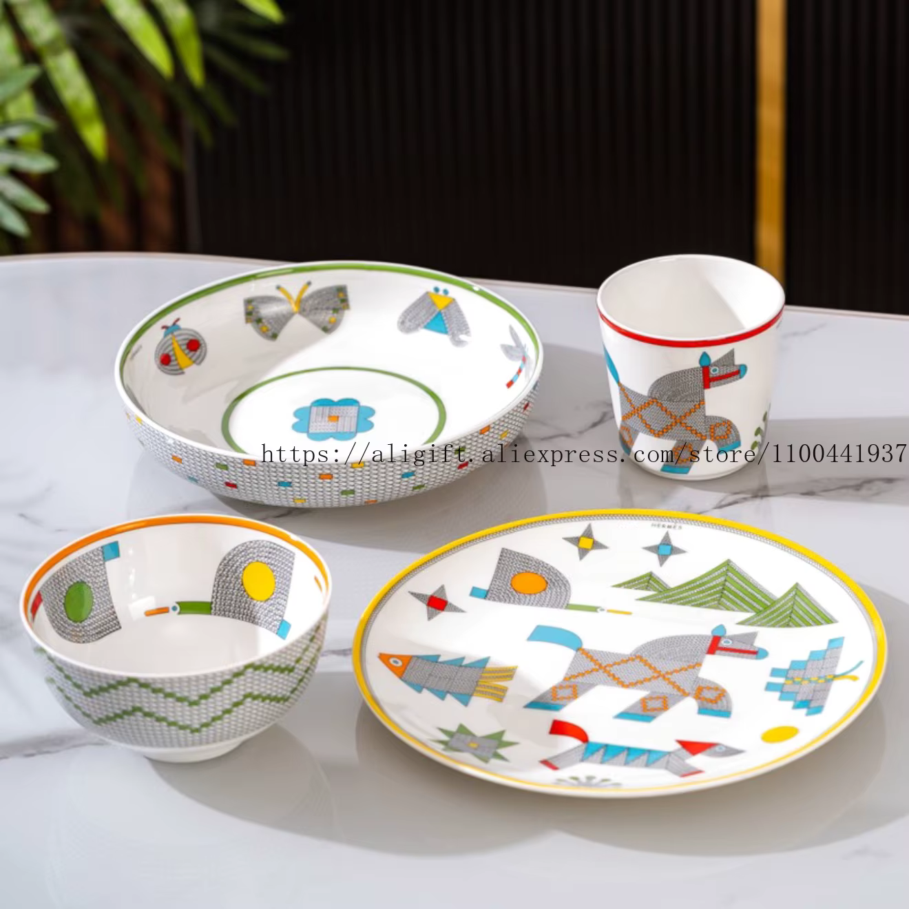 Ensemble de vaisselle pour enfants 4 pièces