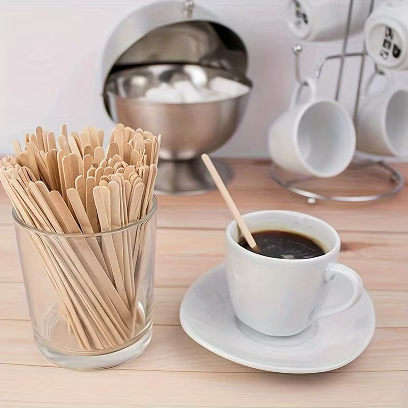 100 pièces bâtons de café remuer emballé unique agitateurs