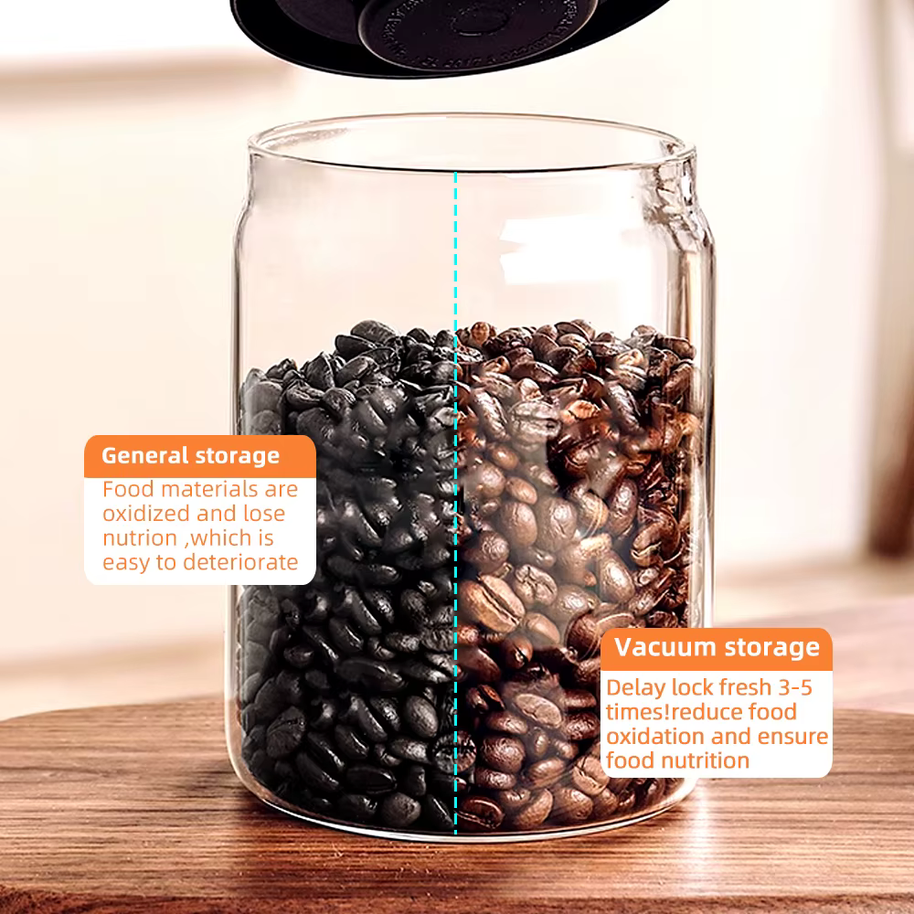 Pot scellé sous vide, bouteille de stockage de grains de café
