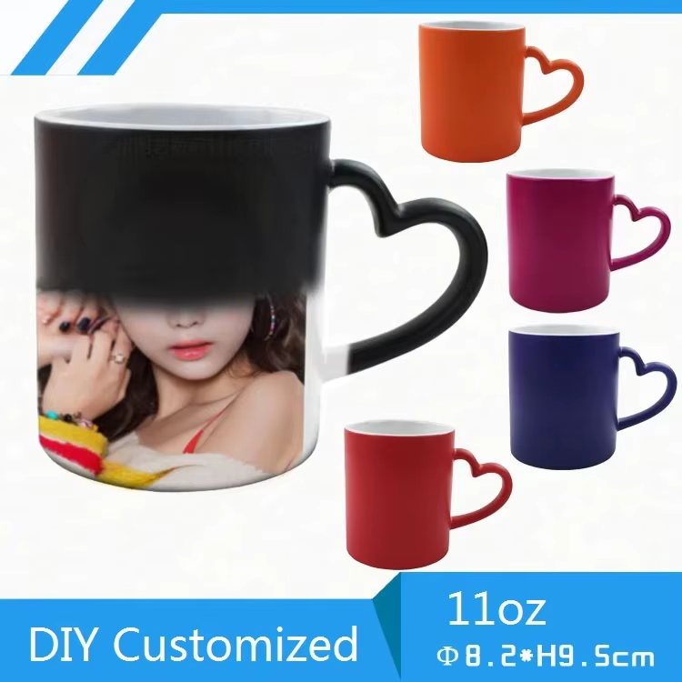 Tasse Magique Personnalisable DIY 350ML – Impression par Transfert à l'Eau Chaude