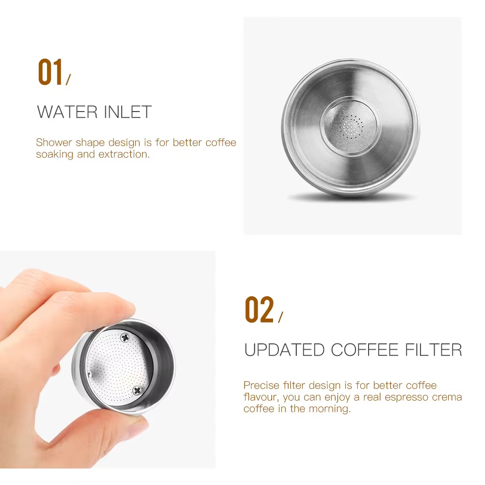 ICafilas – filtre à café réutilisable en acier inoxydable