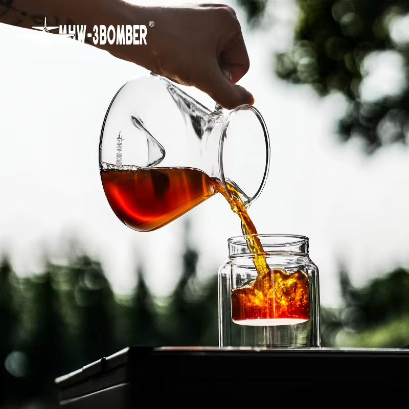 3BOMBER Hill Cafetière infusée à la main avec ustensiles