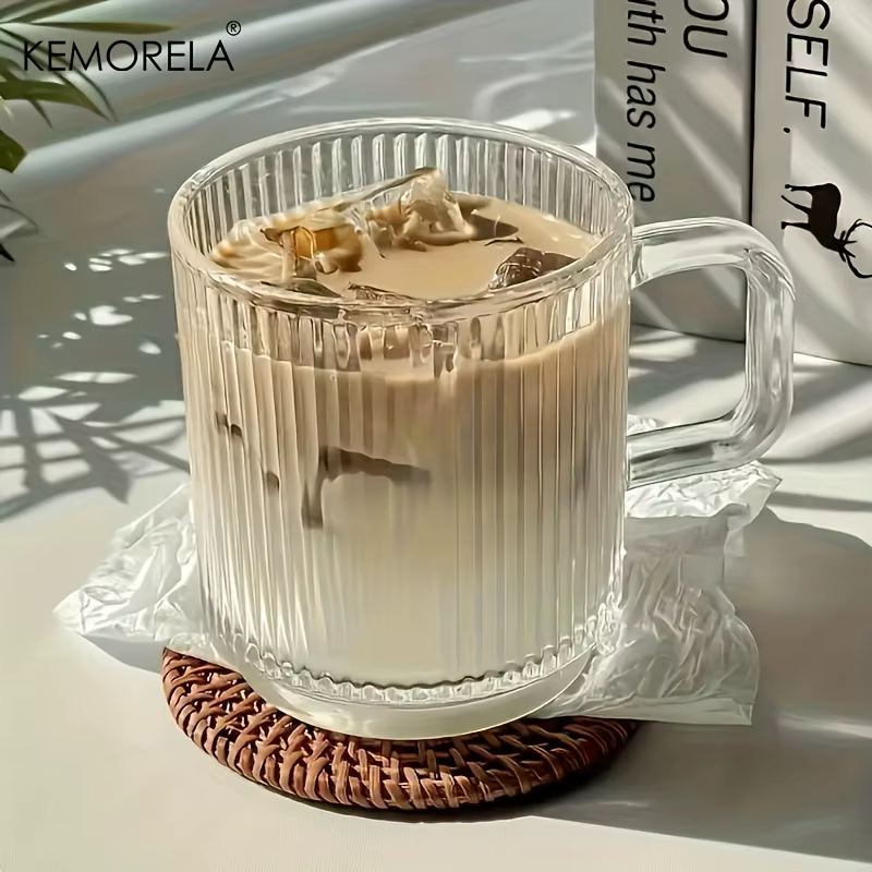 EllMORELA-Tasse à Café Verticale en Verre Mars
