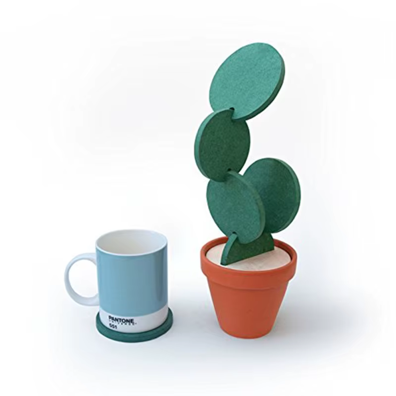 Dessous de verre cactus antidérapant