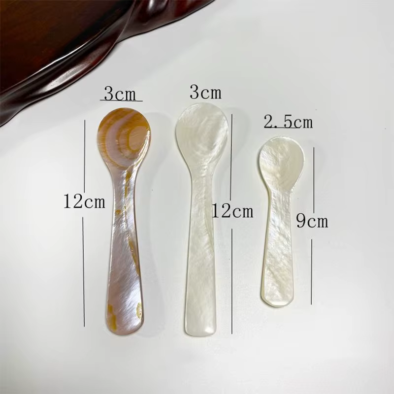 Cuillère à glace en coquillage naturel 9-13CM