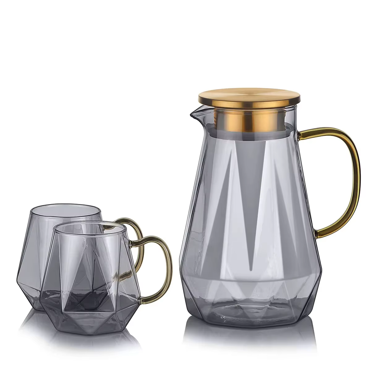 Bouteille d'eau en verre de grande capacité