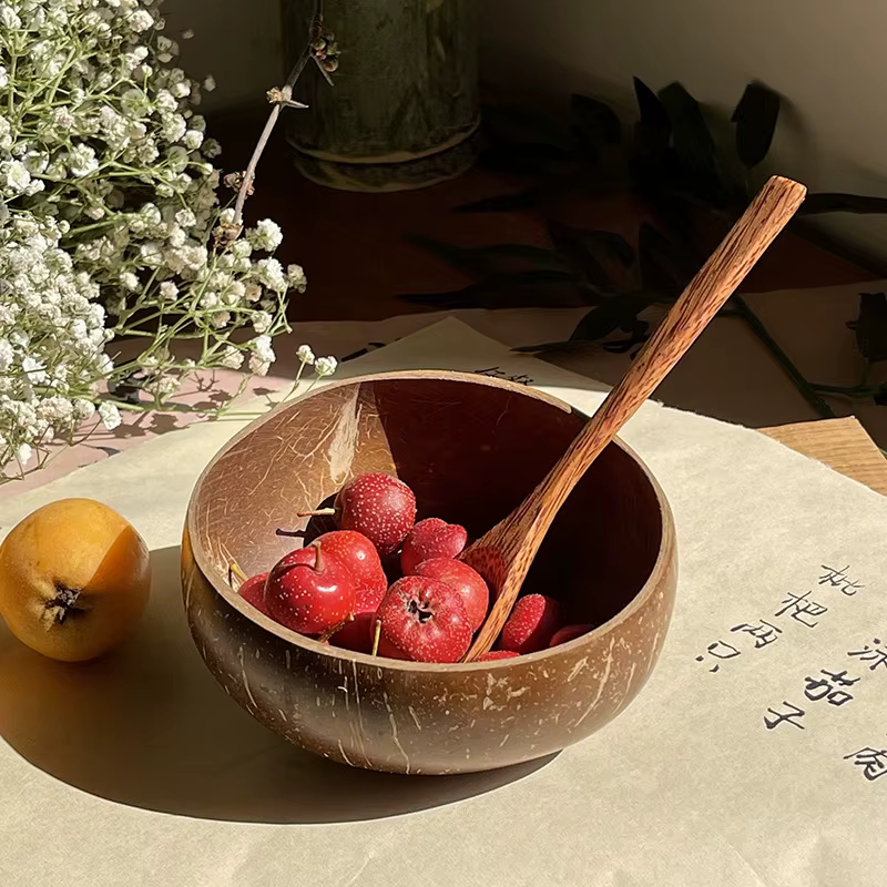 【Peace】Bol en noix de coco naturel