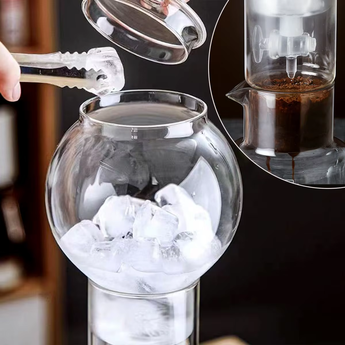 Cafetière goutte à goutte glacée