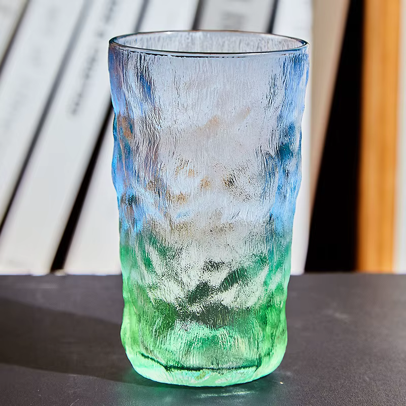 Verre à motif glacier pour ménage