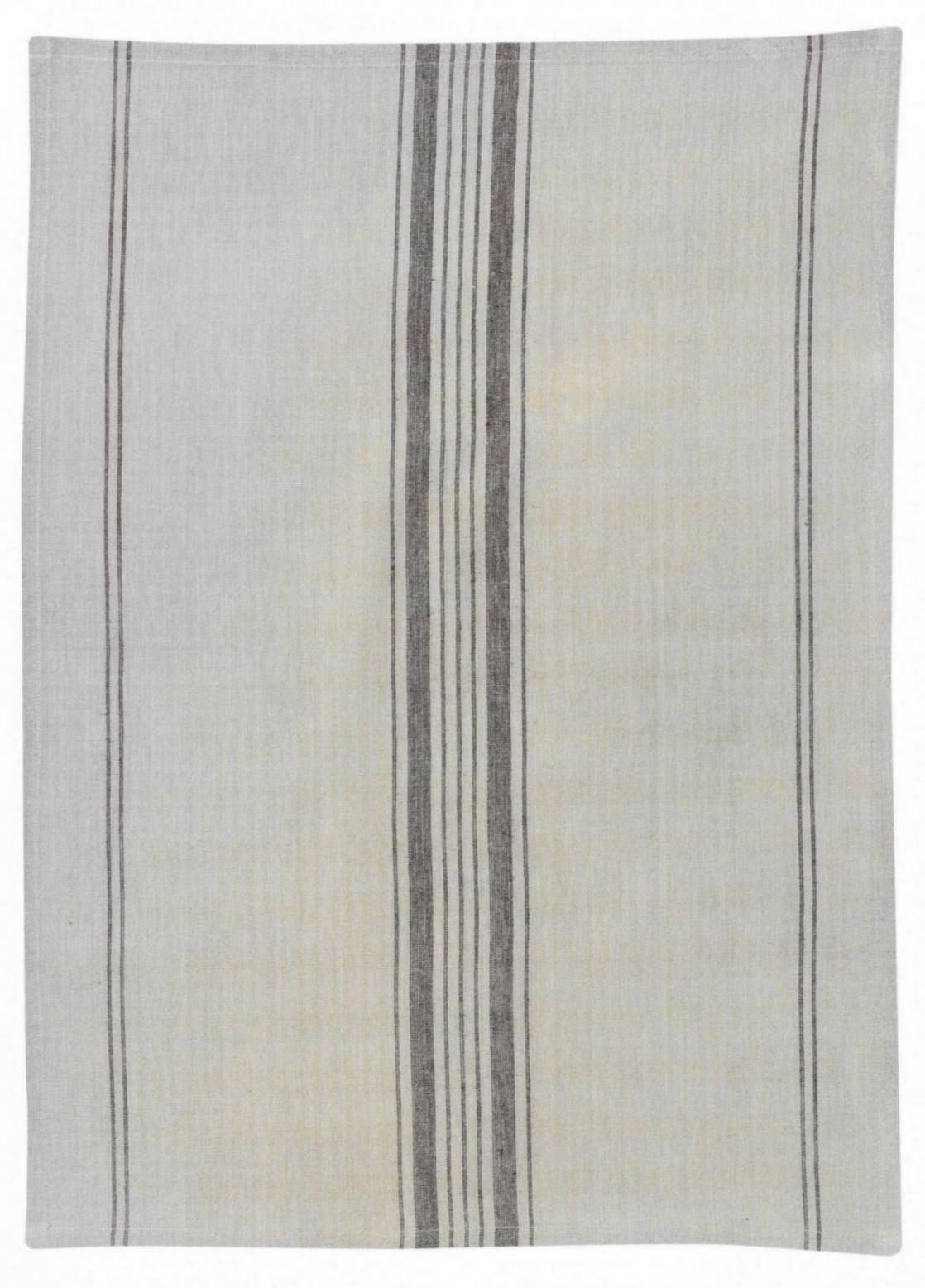 Torchon Mtis Kilia rayures Ecru 50 x 70