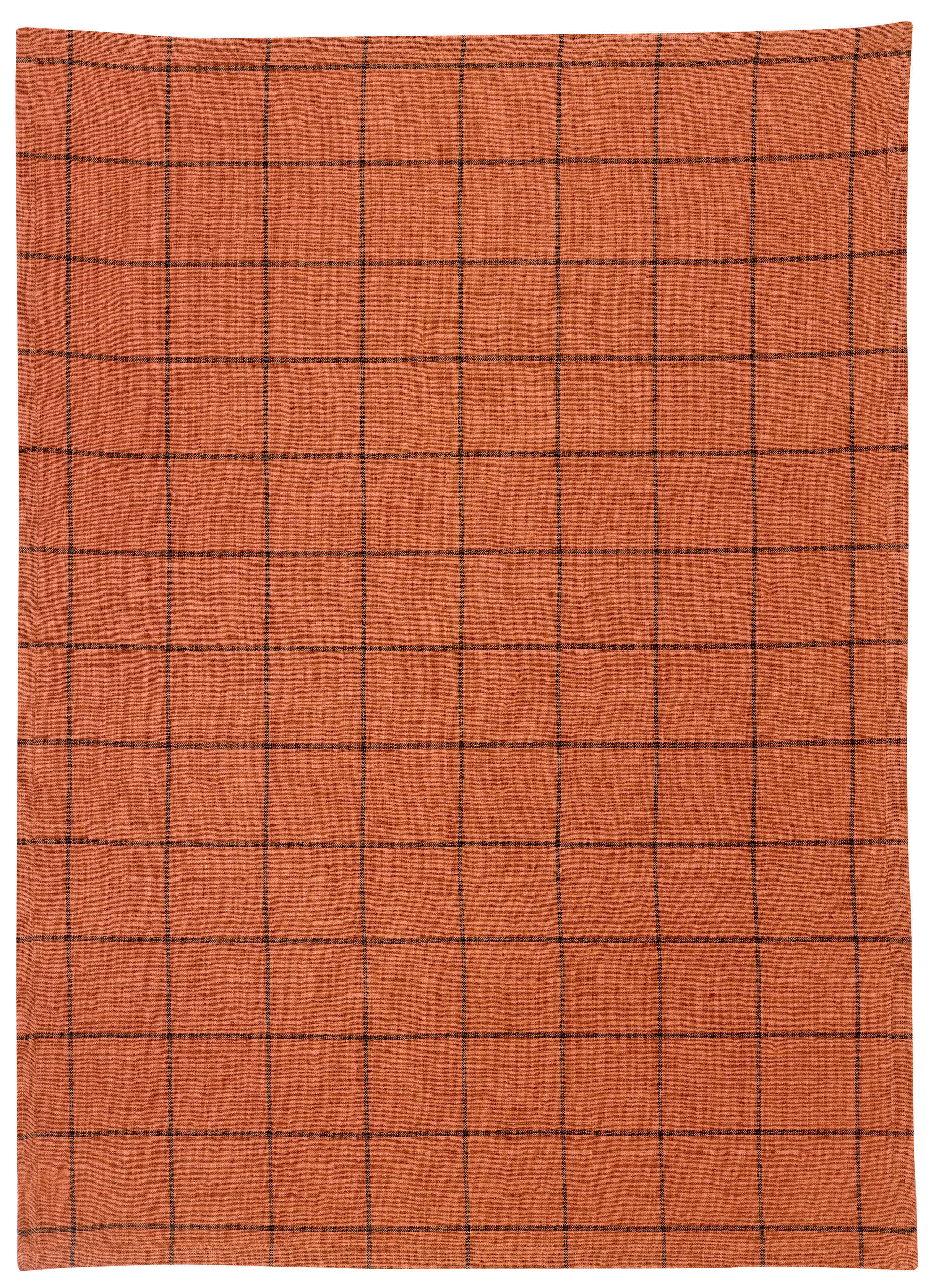 Torchon Metis Kilia carreaux Brique 50 x 70