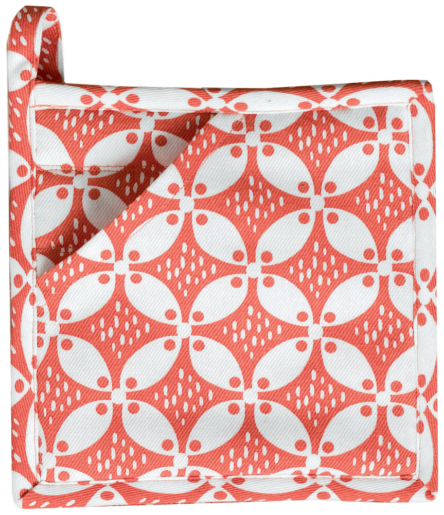 Manique 2 en 1 Fatou recycle Corail 20 x 20