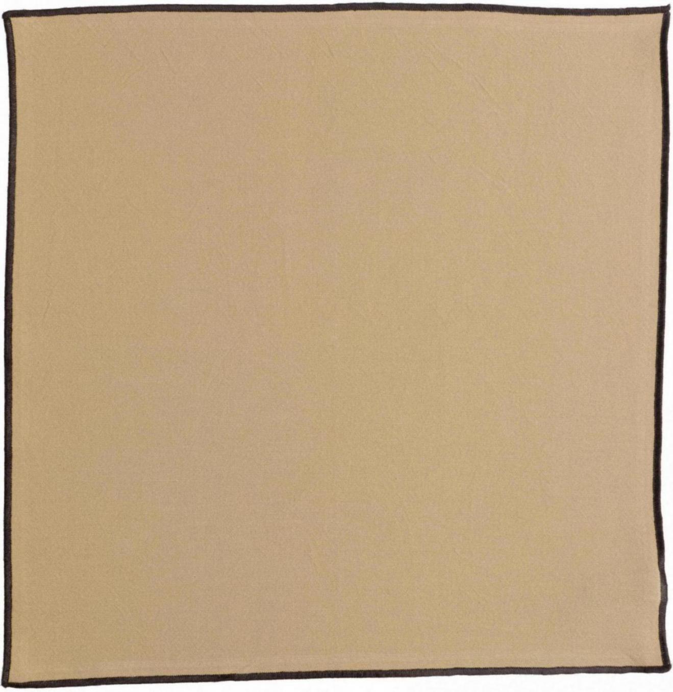 Serviette de table recycle Grace Camel 40 x 40