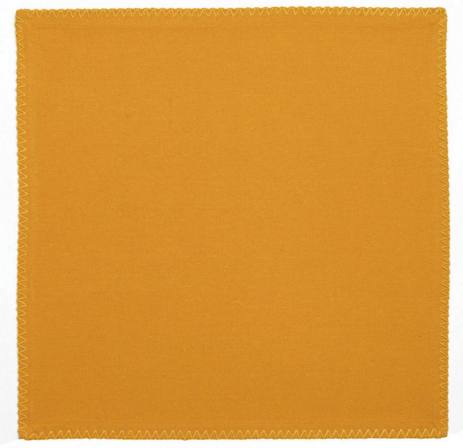 Lot de 2 serviettes de table recycles Delia Tournesol 41 x 41