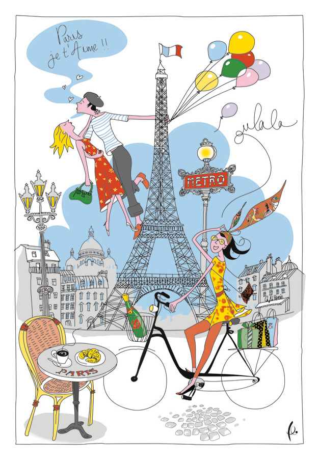 Torchon La Parisienne Blanc 72 X 48